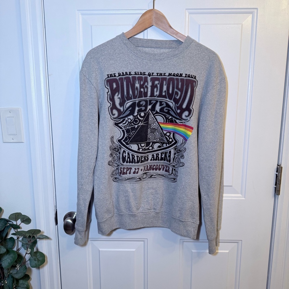 Pink Floyd Gray Crewneck Sweater with Graphic